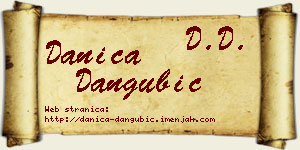 Danica Dangubić vizit kartica